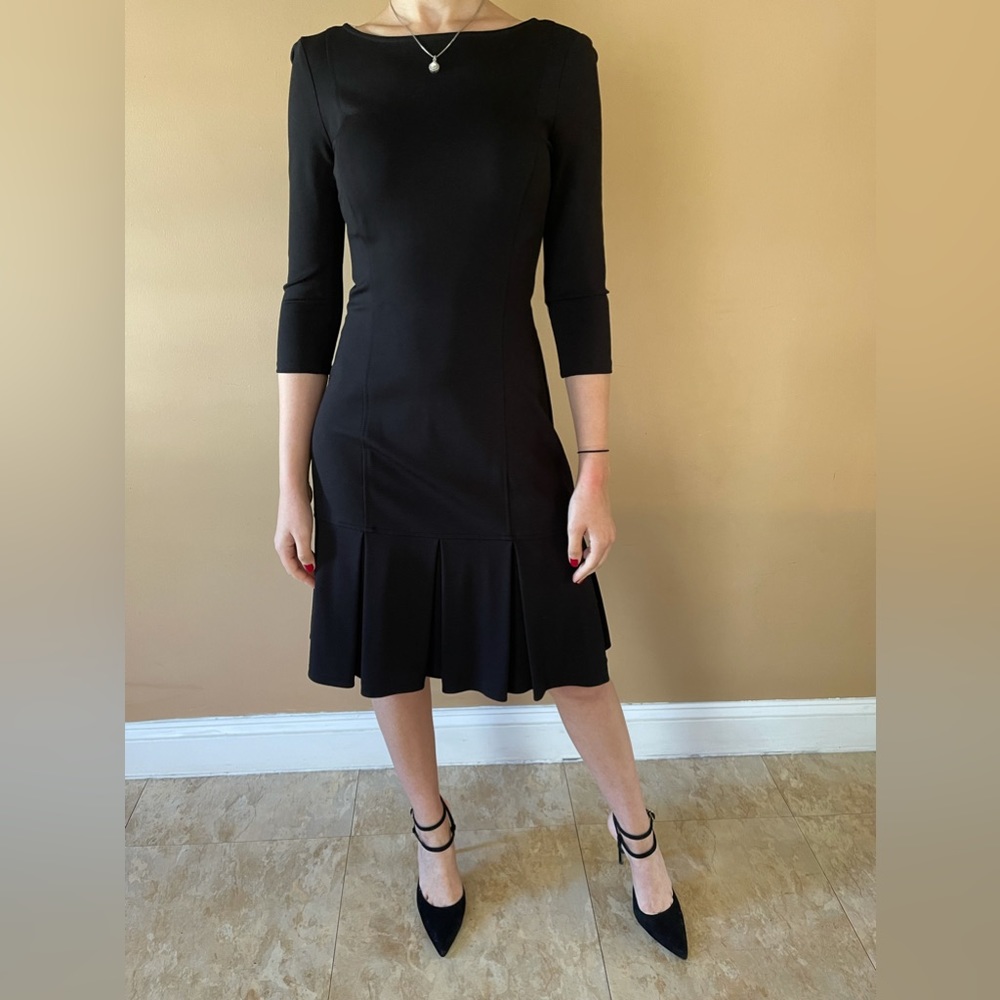 Lauren Ralph Lauren black dress with pleats